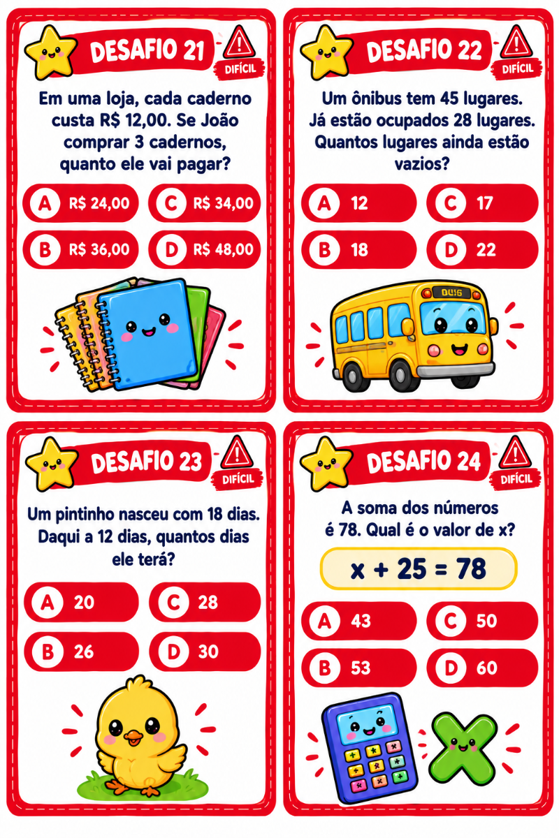 Atividade 1º ano QUIZ MATEMÁTICO KIDS | Jogo Lúdico de Matemática — amostra 4: QUIZ MATEMÁTICO KIDS | Jogo Lúdico de…