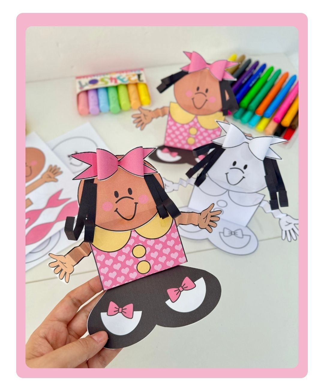 Atividade 3D de Menina Bonita do Laço de Fita para imprimir — amostra 4: Para quais turmas é indicado