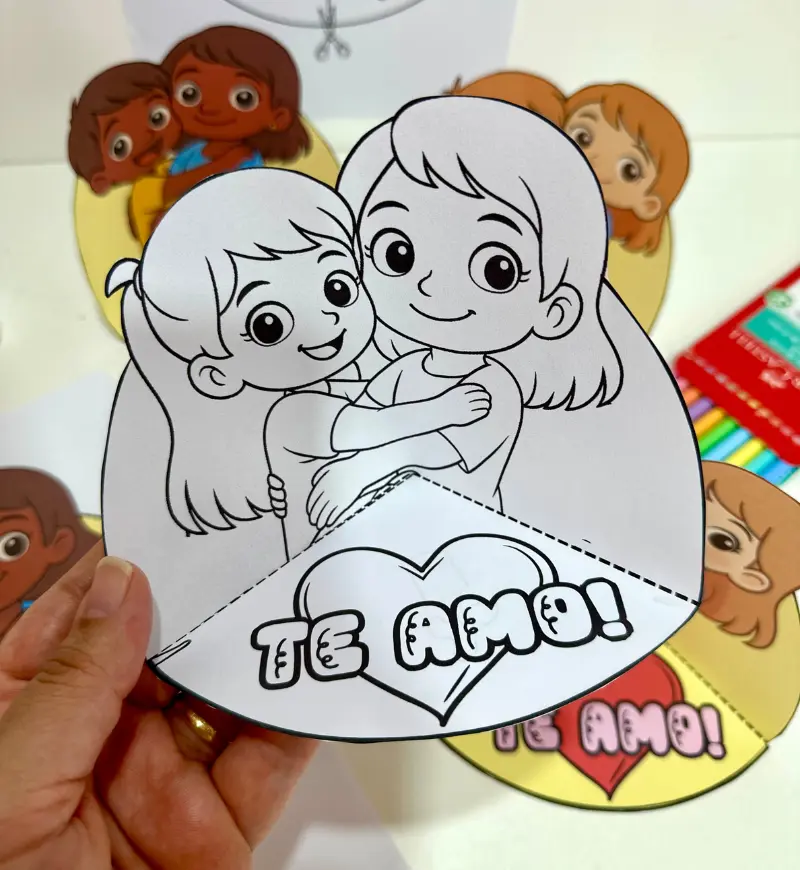 Atividade 3D Dia das Mães: PDF para Educação Infantil — amostra 2: O que vem no material
