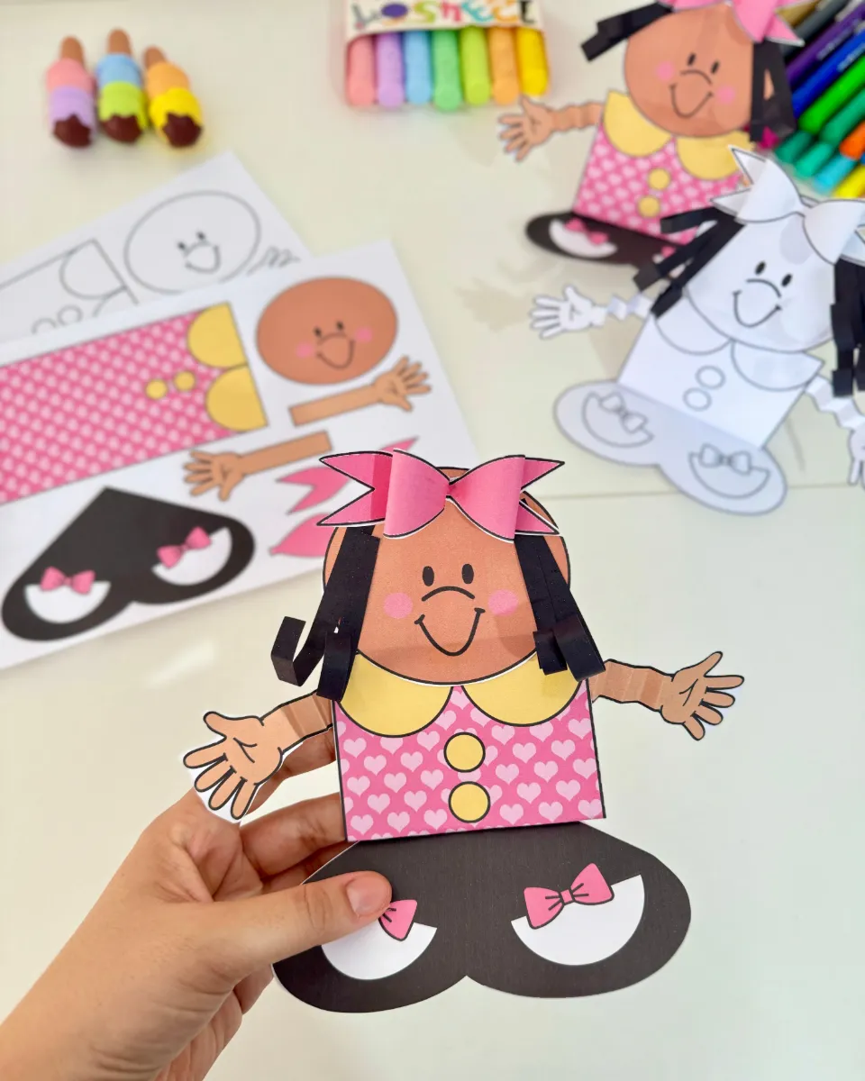 Atividade 3D Menina Bonita do Laço de Fita – Consciência Negra — amostra 5: Atividade 3D Menina Bonita do Laço de Fita, em…