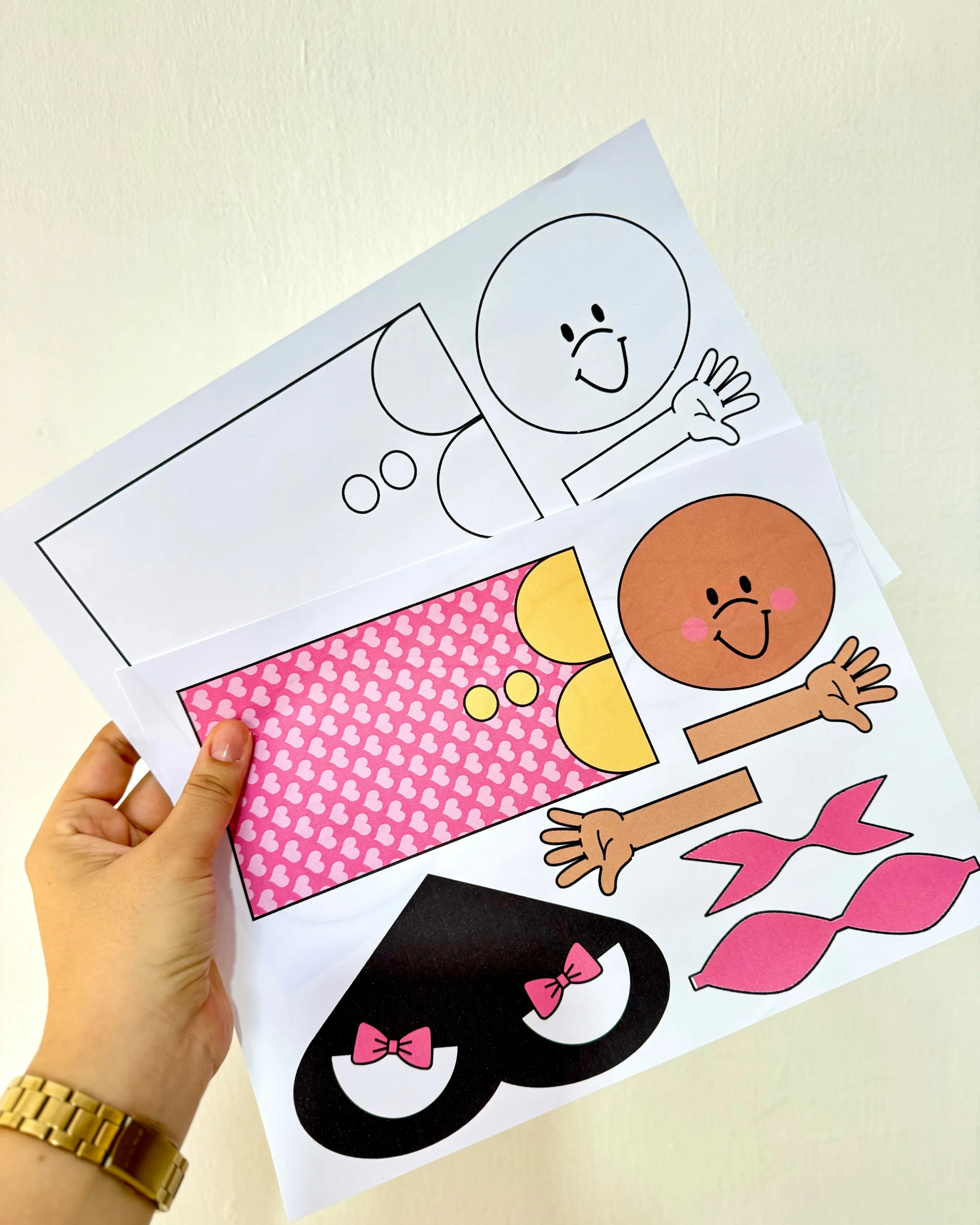 Atividade 3D Menina Bonita do Laço de Fita para Educação Infantil e Anos Iniciais — amostra 1: Atividade 3D com o tema…
