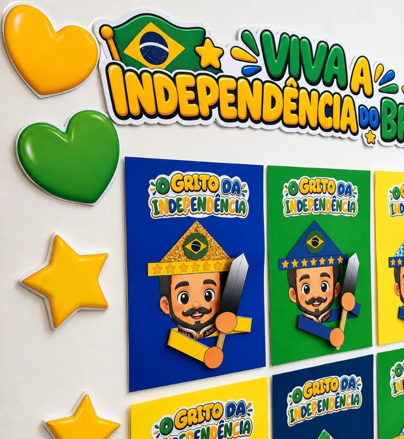 Atividade 7 de Setembro: O Grito da Independência para Imprimir — amostra 2: O que vem no material