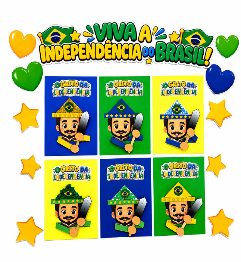 Atividade 7 de Setembro: O Grito da Independência para Imprimir — amostra 5: Explore a Independência do Brasil com montagem…