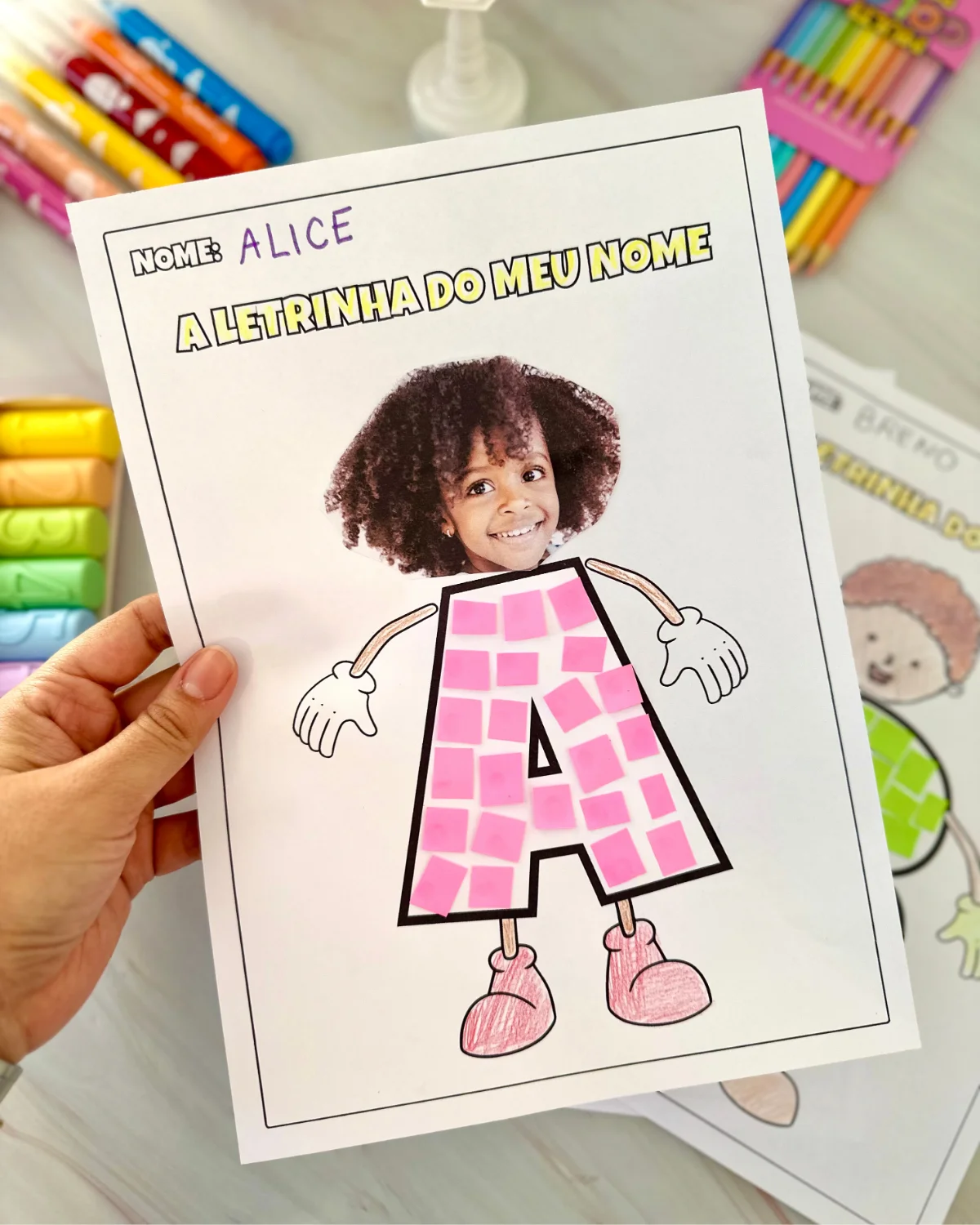 Atividade “A Letrinha do meu nome” – PDF para Imprimir — amostra 3: Atividade “A Letrinha do meu nome” para trabalhar nome…