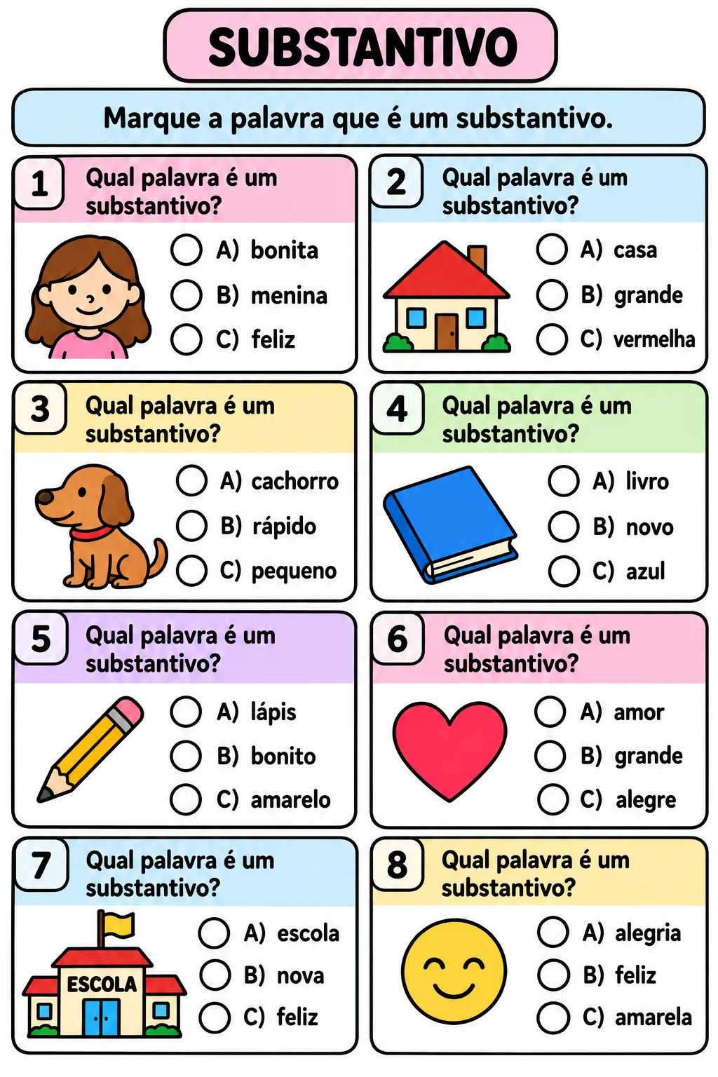 ATIVIDADE ADAPTADA DE PORTUGUÊS PARA 6° ANO - GRAMÁTICA — amostra 2: Indicado especialmente para estudantes do 6º ao 9º ano…
