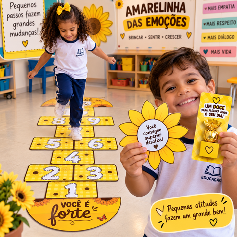 Atividade Amarelinha Das Emoções | Setembro Amarelo — capa do material