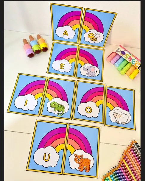 ATIVIDADE ARCO IRIS VOGAIS - EDUCAÇÃO INFANTIL E FUNDAMENTAL — capa do material