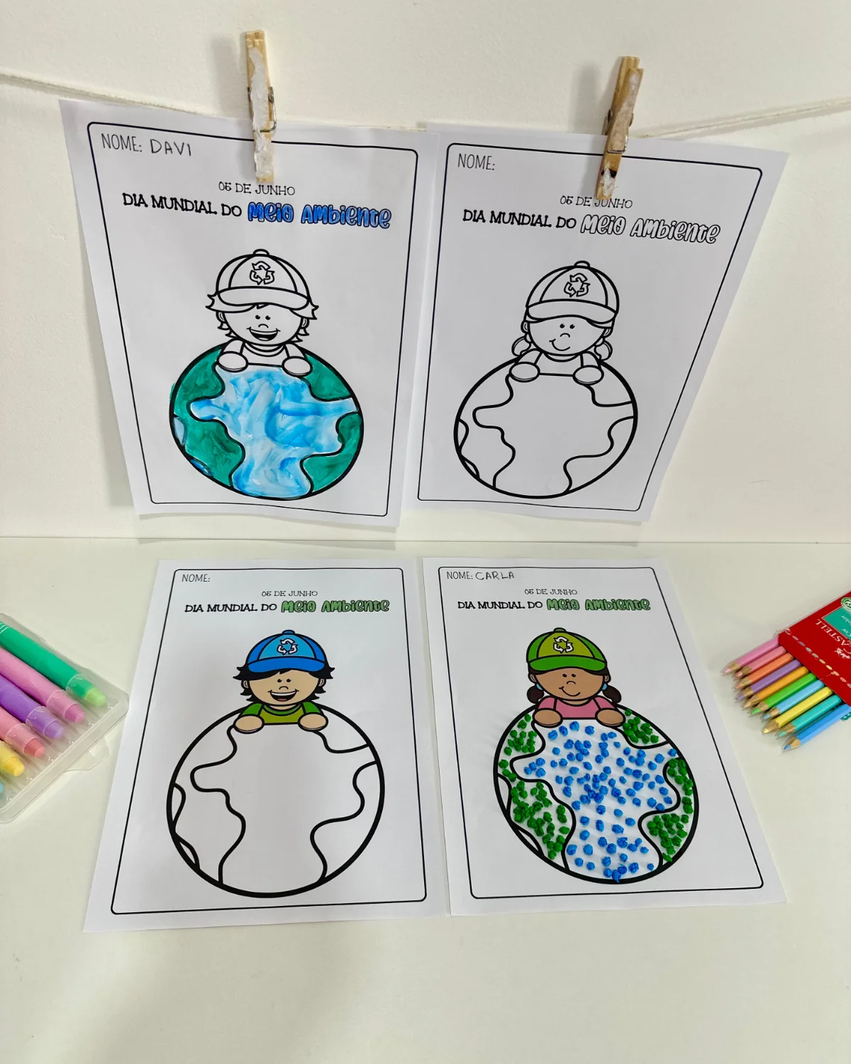 Atividade “Artes - Planeta” | Educação Infantil — amostra 1: O que vem no material