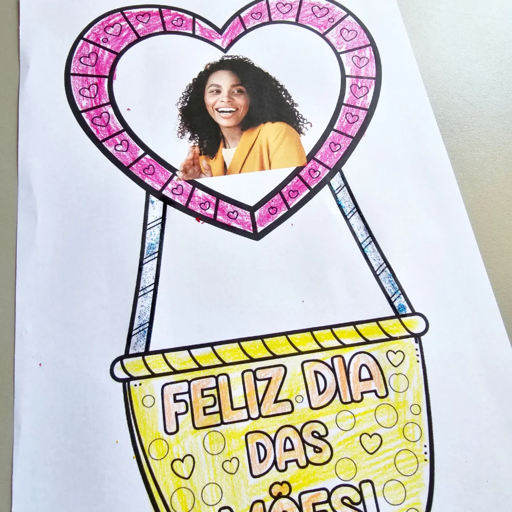 Atividade Balão com Foto da Mamãe — capa do material