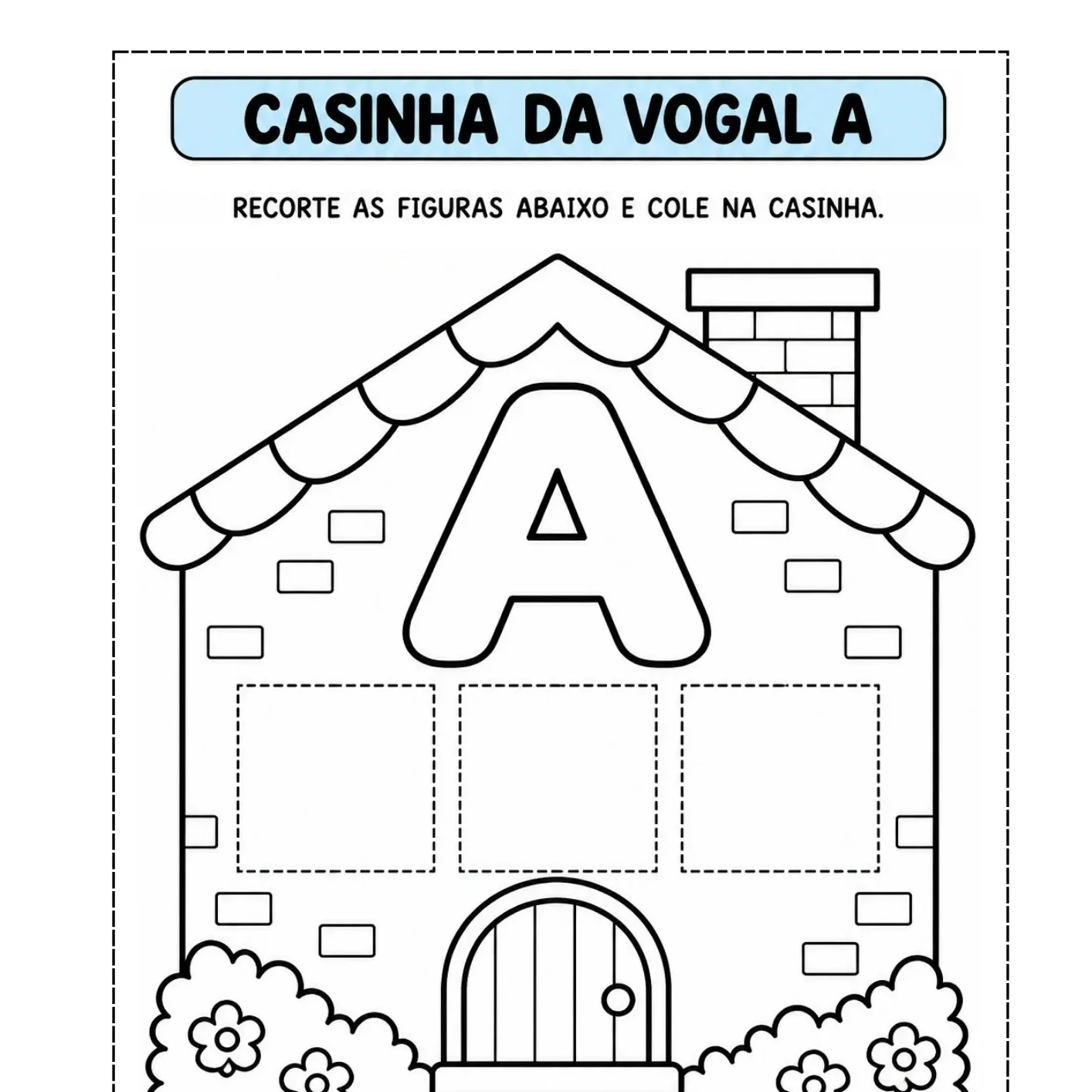 Casinha das Vogais para Imprimir – PDF — amostra 2: O que contém o material? Casinha das Vogais para Imprimir – PDF — amostra 2: O que contém o material?