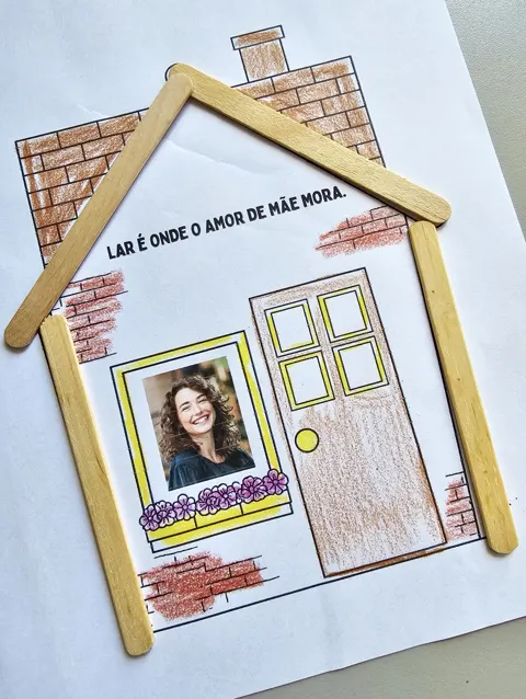 Atividade casinha dia das mães — capa do material
