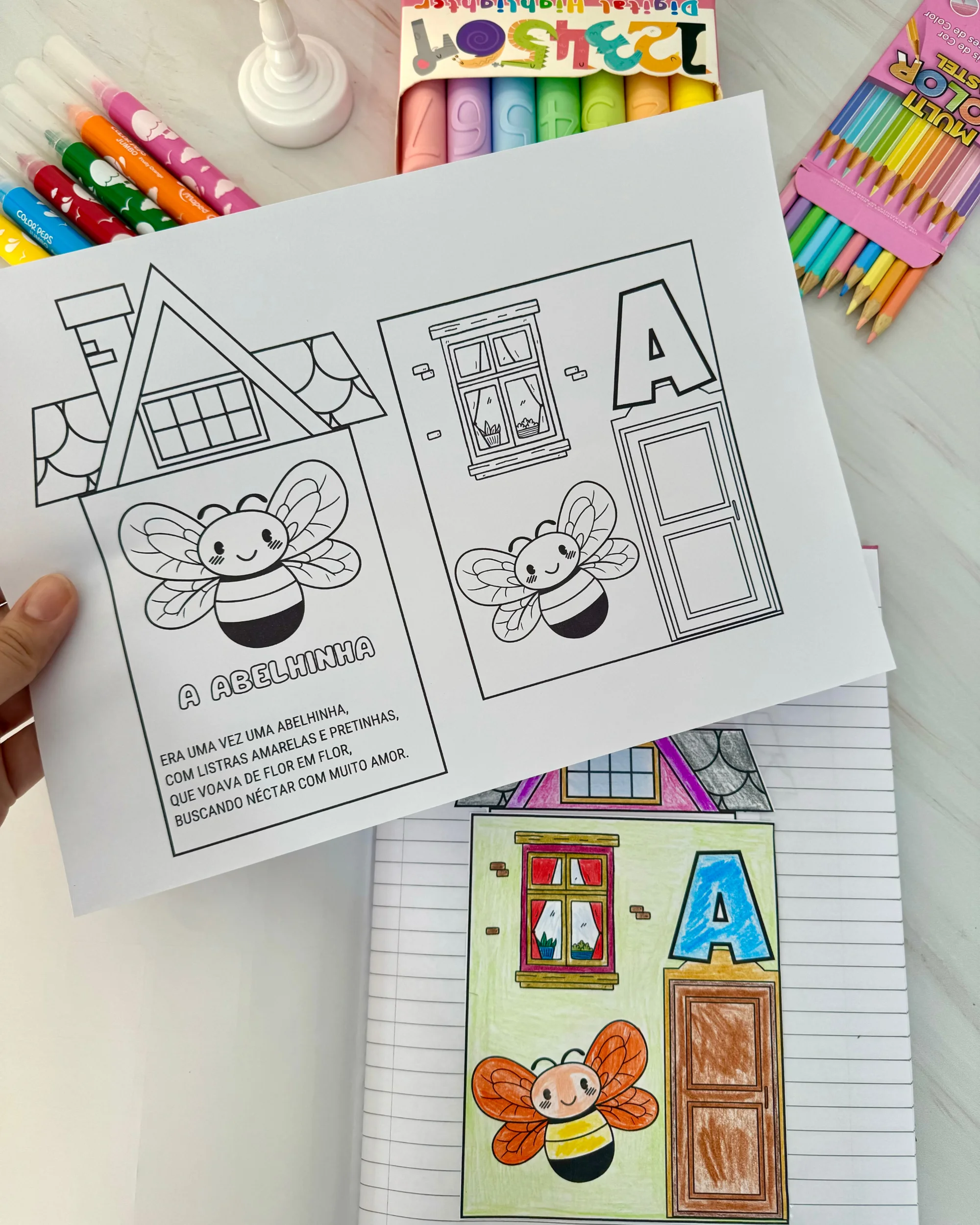 Atividade Casinha do Alfabeto com Textos Rimados — amostra 3: Memorização Facilitada
