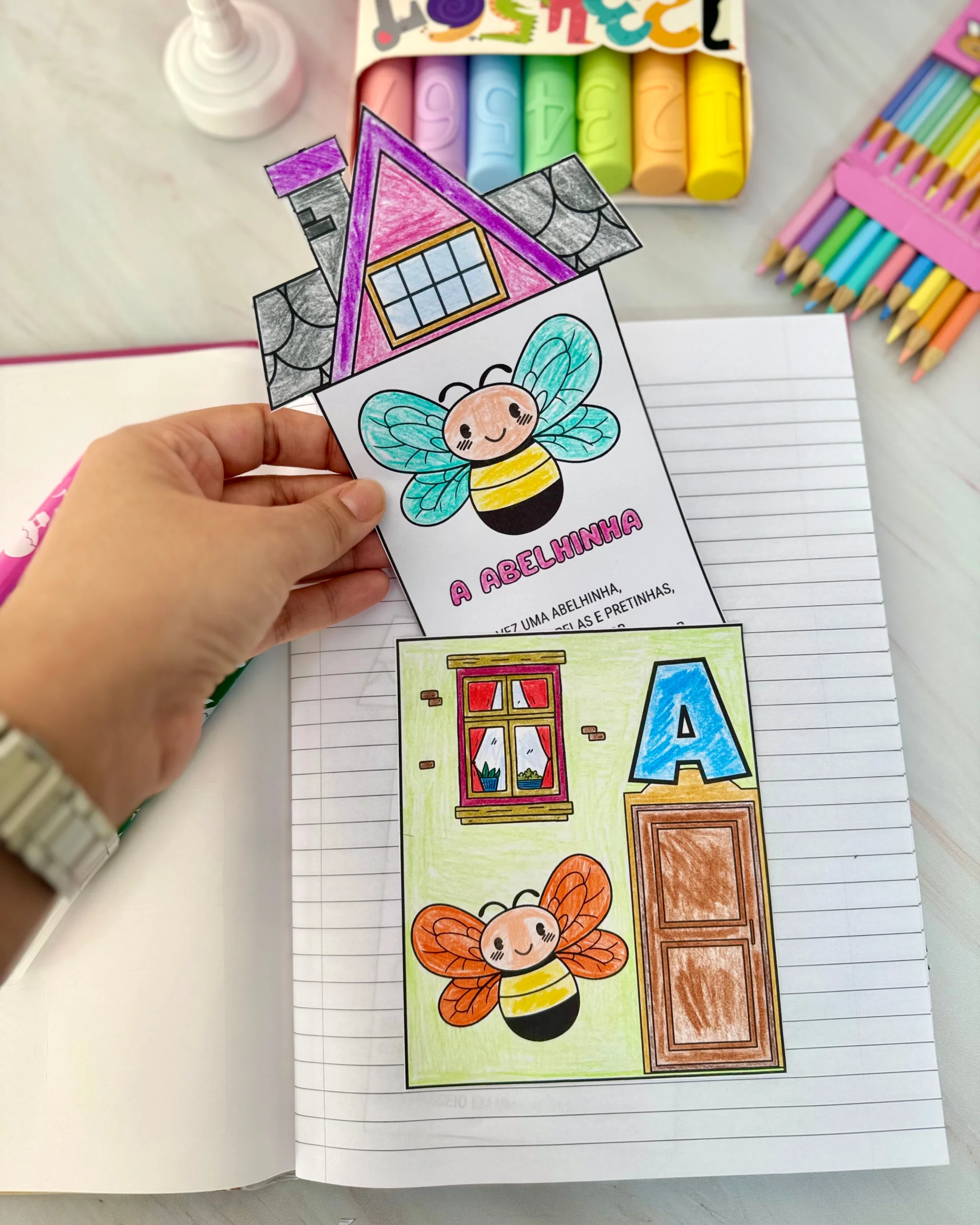 Atividade Casinha do Alfabeto com Textos Rimados — Alfabetização para Todas as séries: Arquivo Casinhas do Alfabeto com…