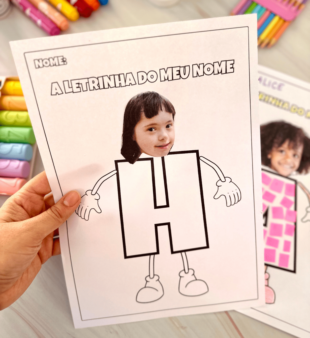 Atividade com nome próprio: A Letrinha do Meu Nome em PDF — amostra 4: Para quem é indicado e quais objetivos trabalhar