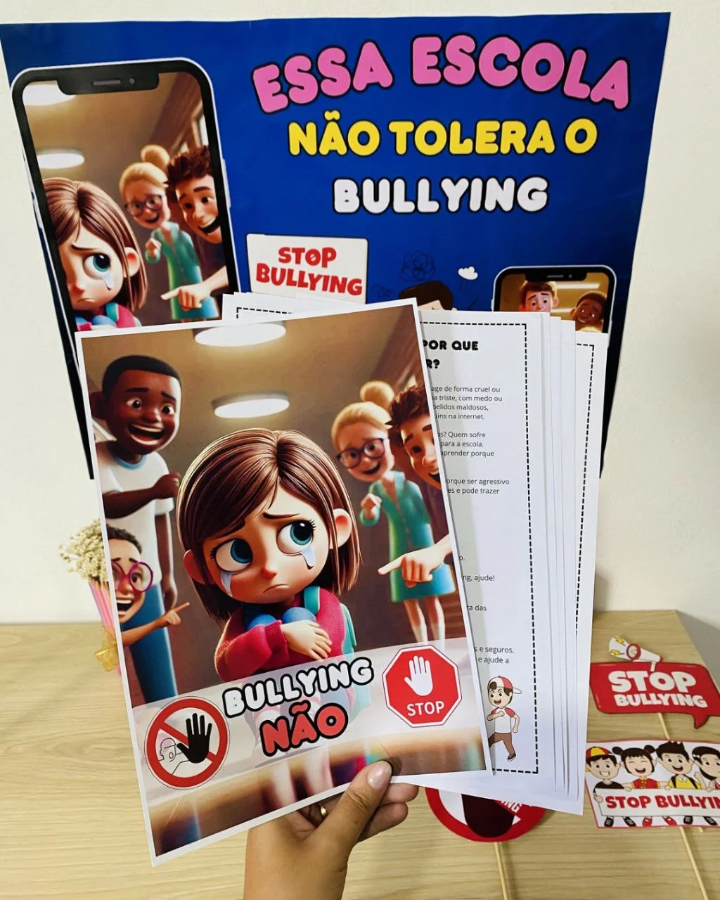 Atividade combate ao bullying educação infantil respeito e empatia na escola PDF para imprimir — amostra 6: O bullying é um…