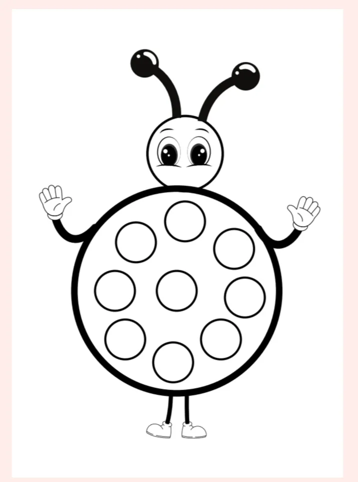 Atividade Complete a Joaninha Educação Infantil — amostra 1: ​🐞✨ ATIVIDADE LÚDICA "COMPLETE A JOANINHA" ✨🐞
