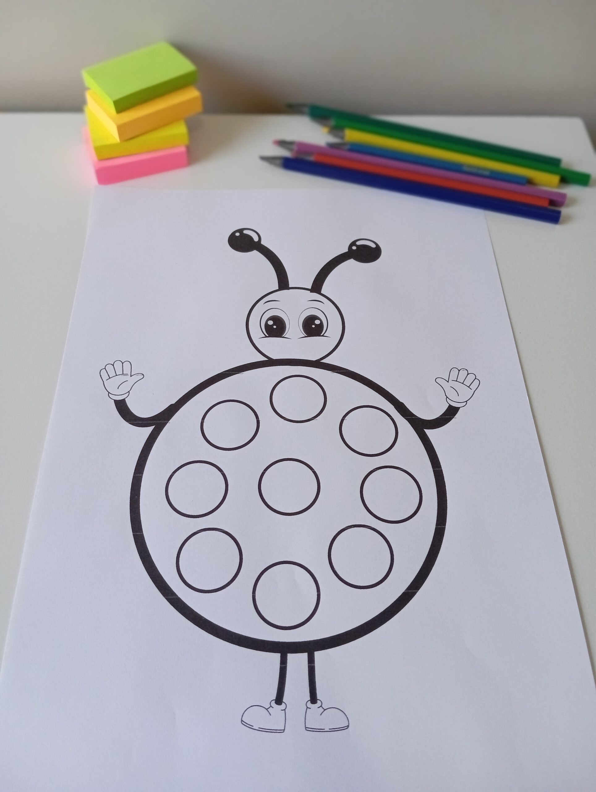 Atividade complete a joaninha – PDF para Imprimir | Educação Infantil e Anos Iniciais — amostra 1: O que vem no material