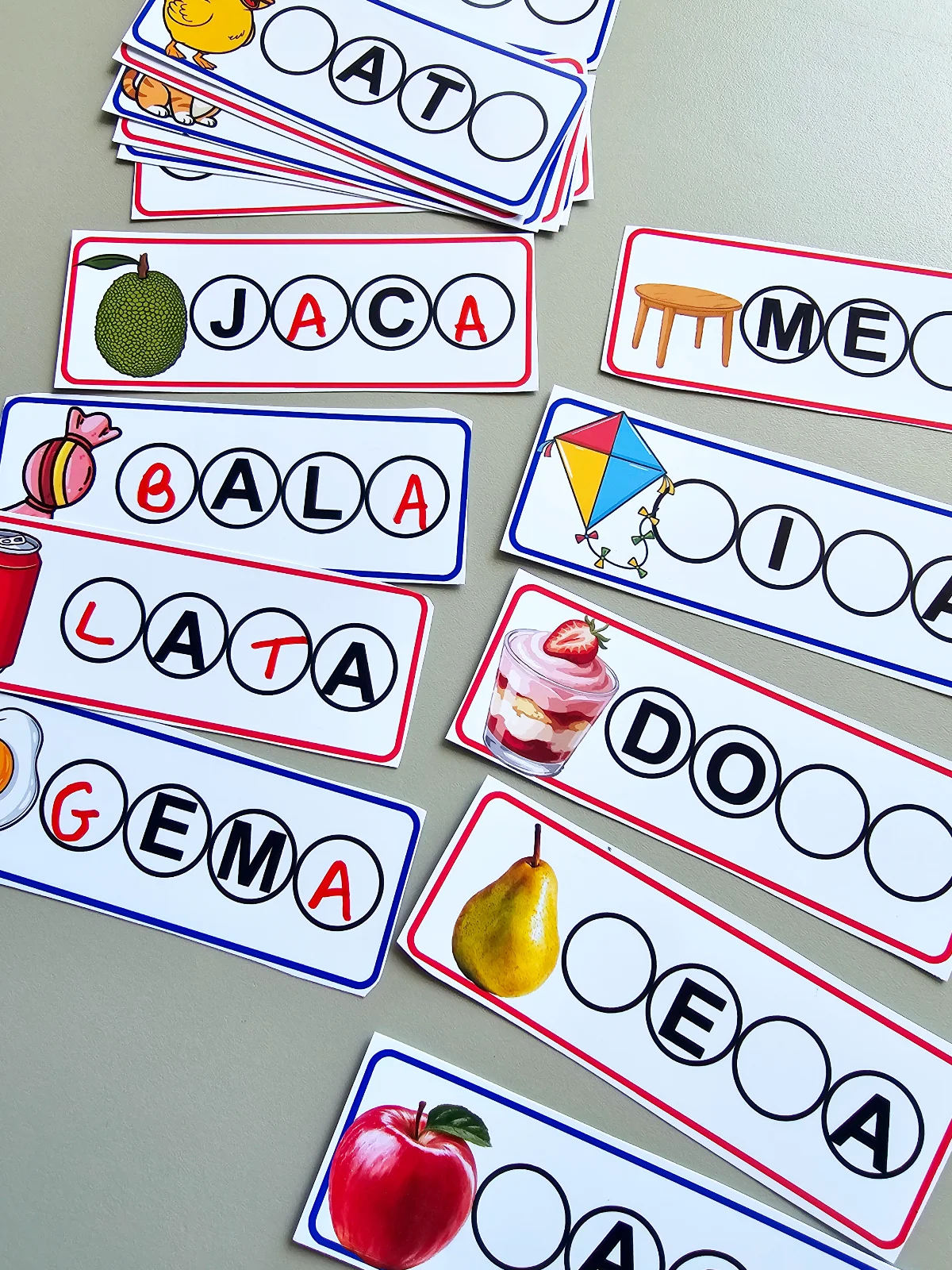 Atividade Complete a Palavra – 24 Palavras — Alfabetização para Educação Infantil: Potencialize a alfabetização da sua…