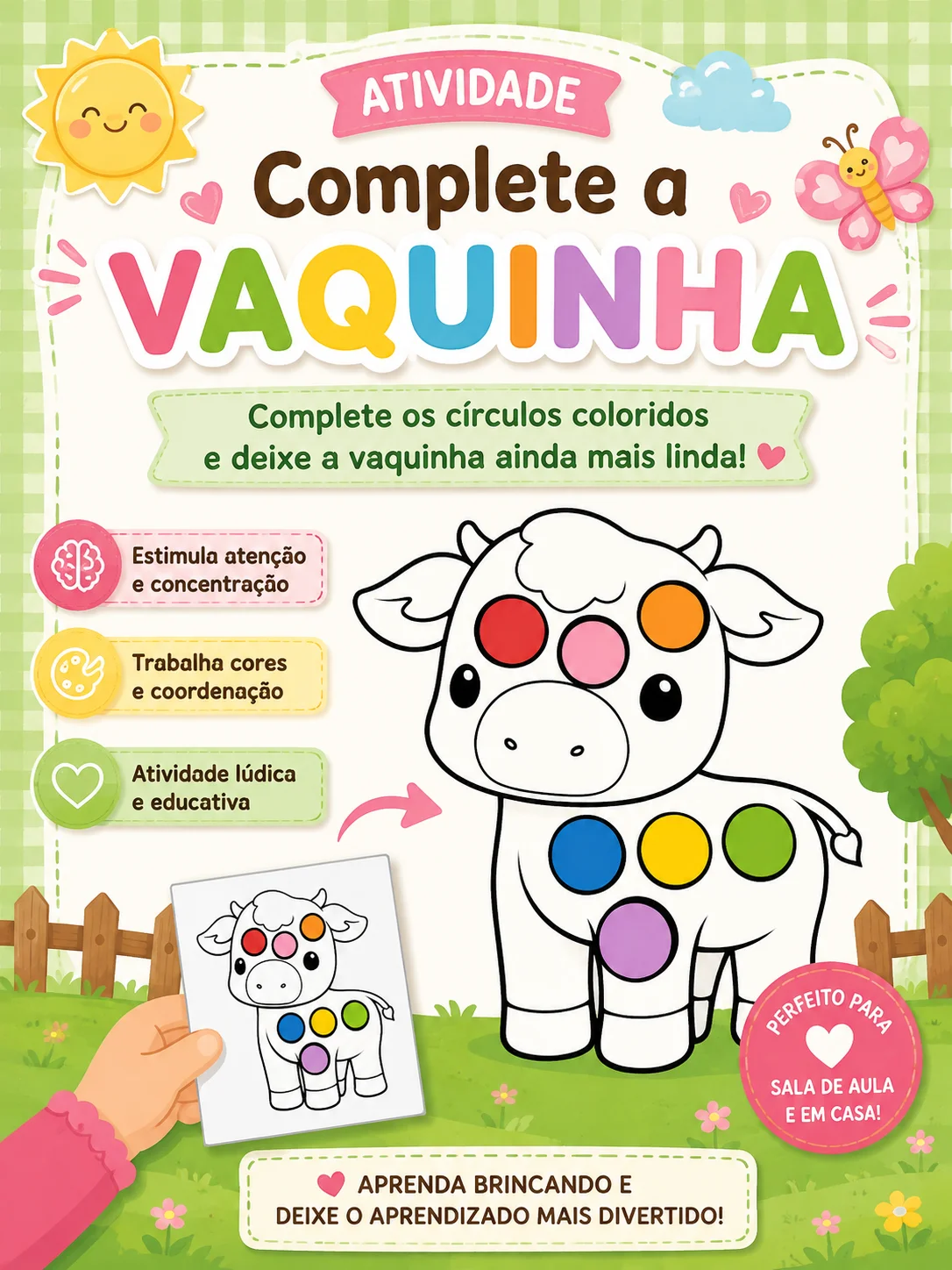 Atividade: complete a vaquinha – PDF para Imprimir — capa do material