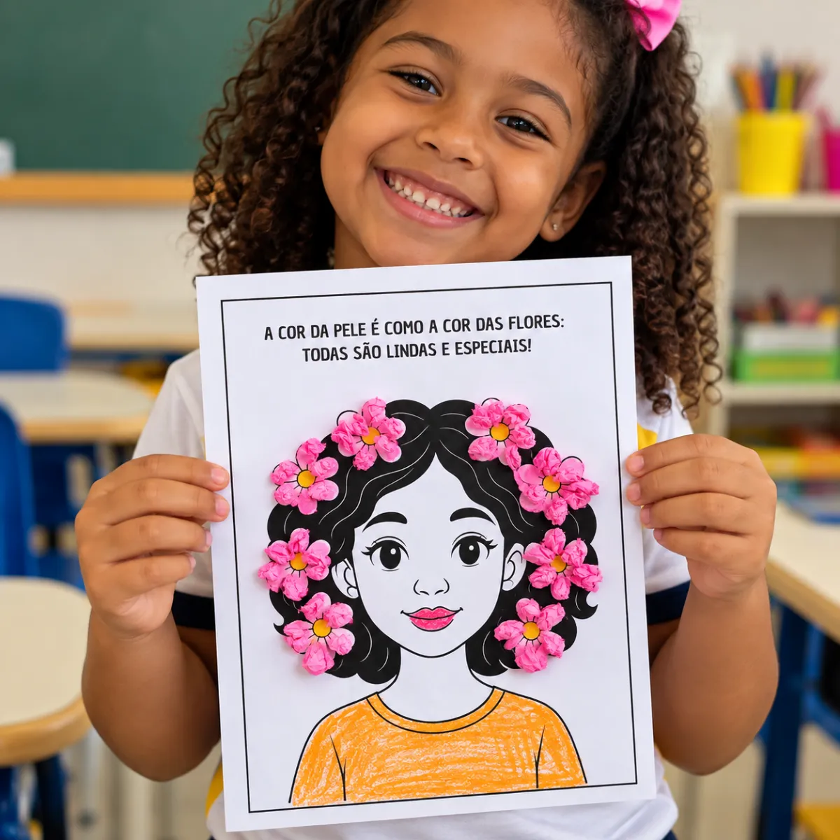 🌸✊🏾 ATIVIDADE CONSCIÊNCIA NEGRA — Atividades para Todas as séries: Uma atividade delicada e significativa para trabalhar…