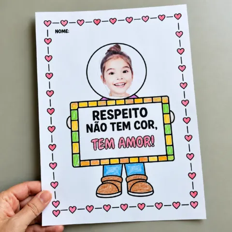 Atividade Consciência Negra com Foto – Respeito e Amor — amostra 1: A Atividade Consciência Negra com Foto – Respeito e…