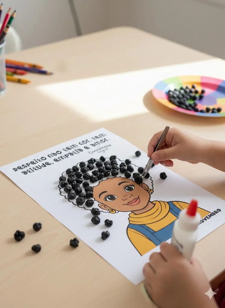 Atividade Consciência Negra – Respeito não tem cor — amostra 2: ✨ *Atividade Consciência Negra – Respeito não tem cor