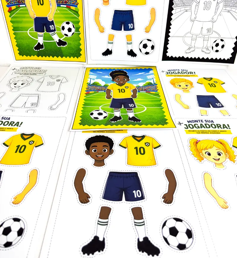 Atividade Copa do Mundo: Monte Seu Jogador para Imprimir — amostra 4: Para quem é indicado