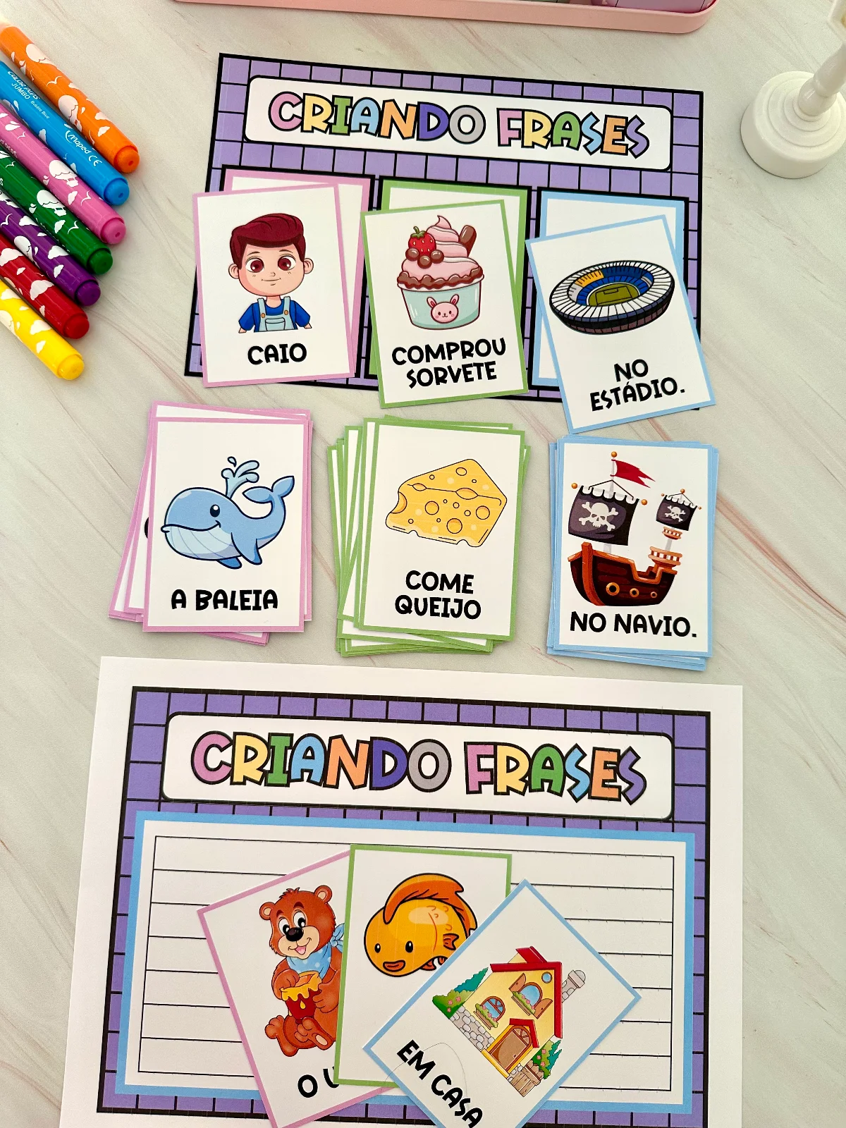 Atividade Criando Frases – PDF para Imprimir — capa do material