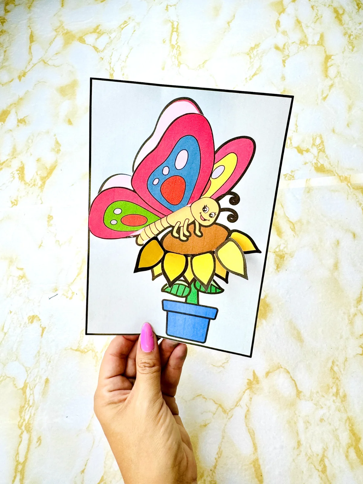 Atividade da Florzinha - Primavera criativa — amostra 2: "🎨🦋 Essa atividade interativa é pura diversão