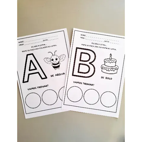 Atividade das Letras do Alfabeto para Educação Infantil – Vogais e Consoantes — amostra 2: ✏️ O que você encontrará no…