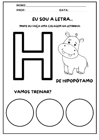 Atividade das Letras do Alfabeto para Educação Infantil – Vogais e Consoantes — amostra 6: Atividade do alfabeto para…