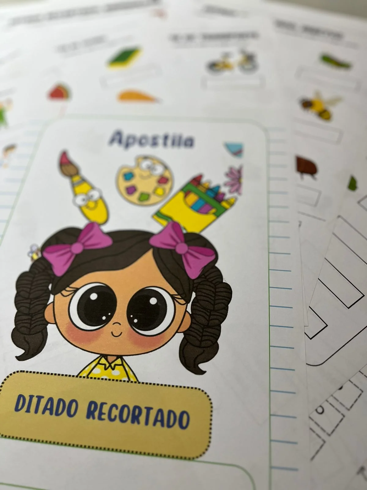 ATIVIDADE DE ALFABETIZAÇÃO DITADO RECORTADO — amostra 1: Essa apostila de Ditado Recortado + Auto Ditado resolve isso de… ATIVIDADE DE ALFABETIZAÇÃO DITADO RECORTADO — amostra 1: Essa apostila de Ditado Recortado + Auto Ditado resolve isso de…