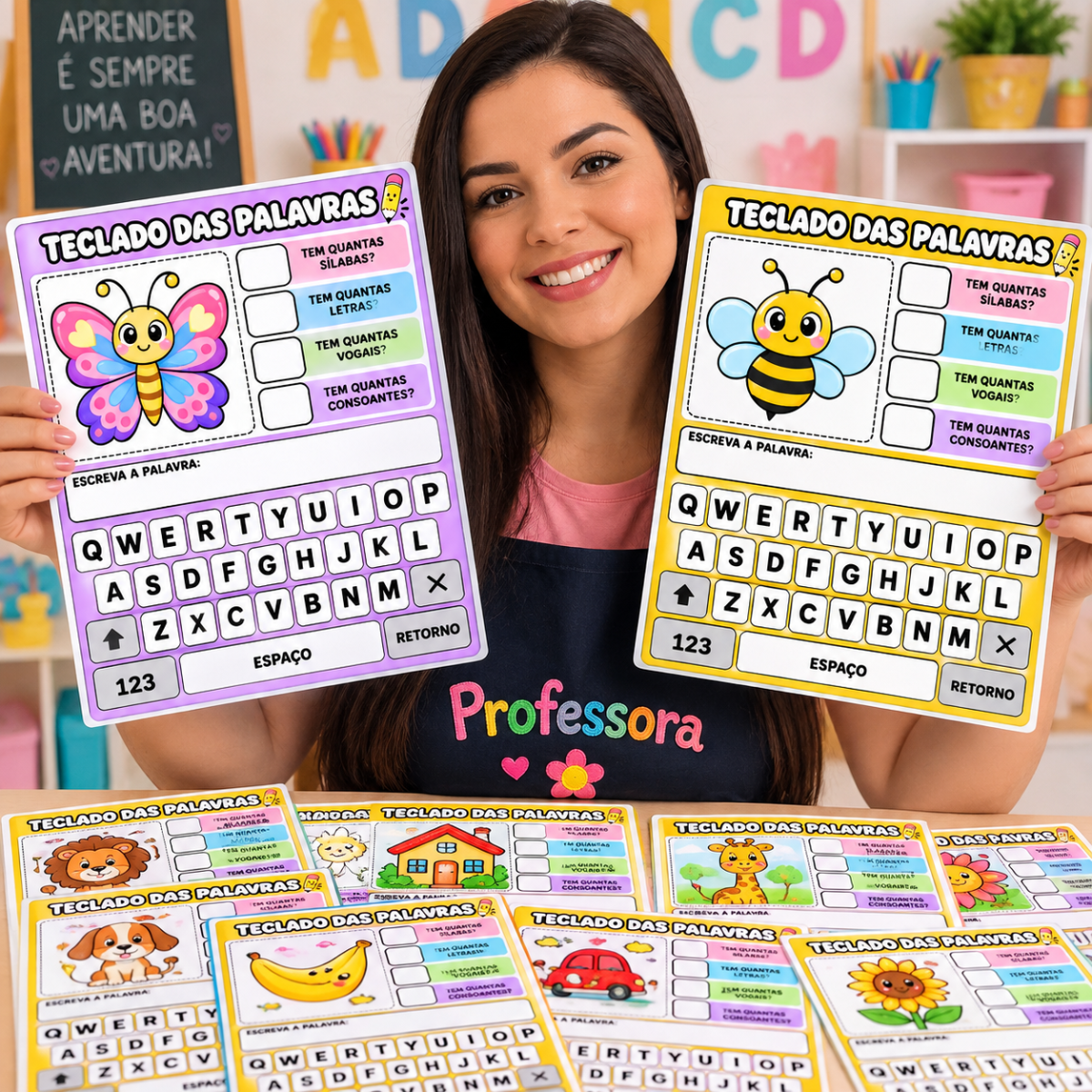 📚 Atividade de Alfabetização Infantil | Consciência Fonológica e Formação de Palavras — amostra 1: Uma atividade lúdica,…