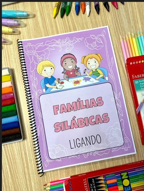ATIVIDADE DE ALFABETIZAÇÃO LIGANDO AS FAMILIAS SILÁBICAS — amostra 1: Na proposta a criança deverá unir as consoantes com…