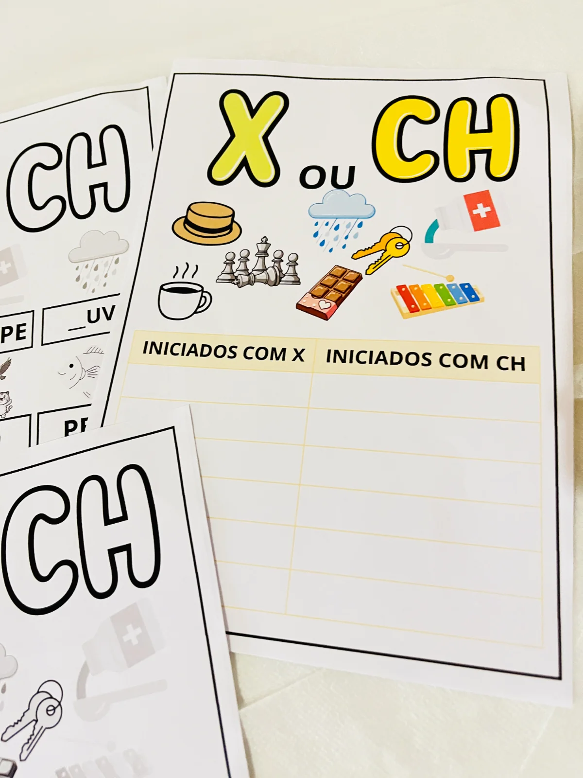 Atividade de Alfabetização - Palavras com X ou CH — amostra 3: Um recurso essencial para transformar confusão em…