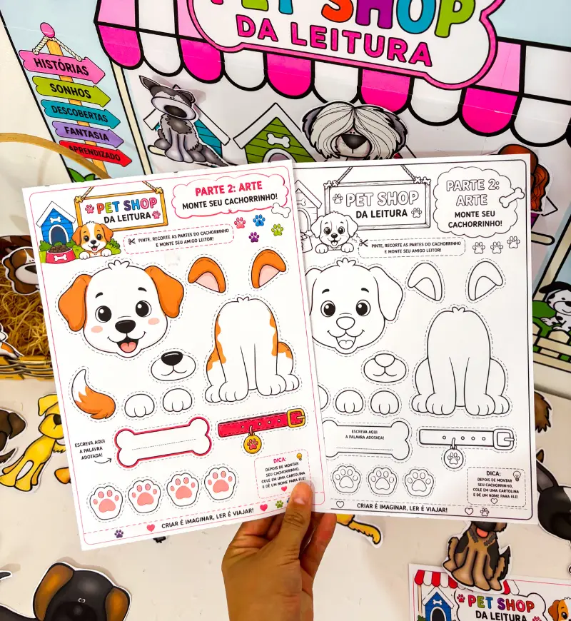 Atividade de alfabetização: Pet Shop da Leitura em PDF — amostra 6: Transforme a leitura em uma experiência lúdica com o…
