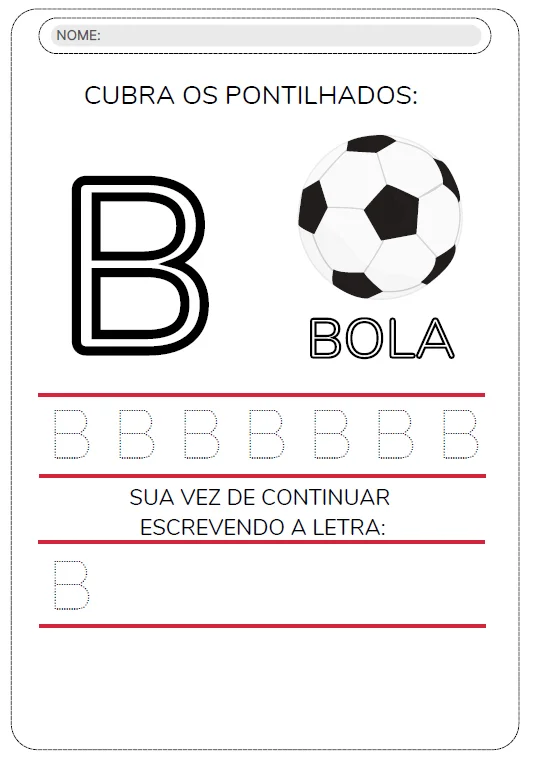 ✏️ ATIVIDADE DE ALFABETO TRAÇADO – 26 PÁGINAS — amostra 1: Aprender a escrever as letras pode ser muito mais fácil e…