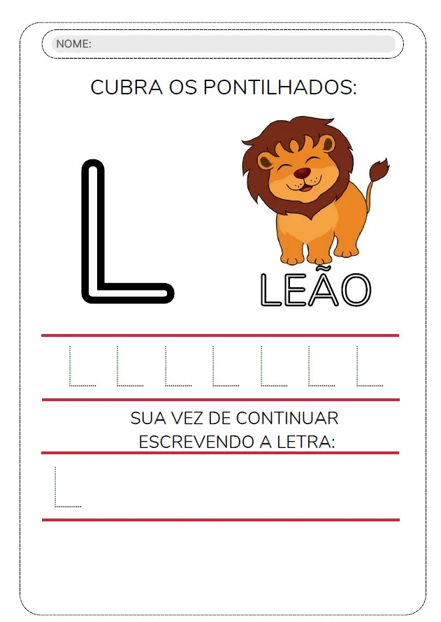 ✏️ ATIVIDADE DE ALFABETO TRAÇADO – 26 PÁGINAS — amostra 4: Aprender a escrever as letras pode ser muito mais fácil e…