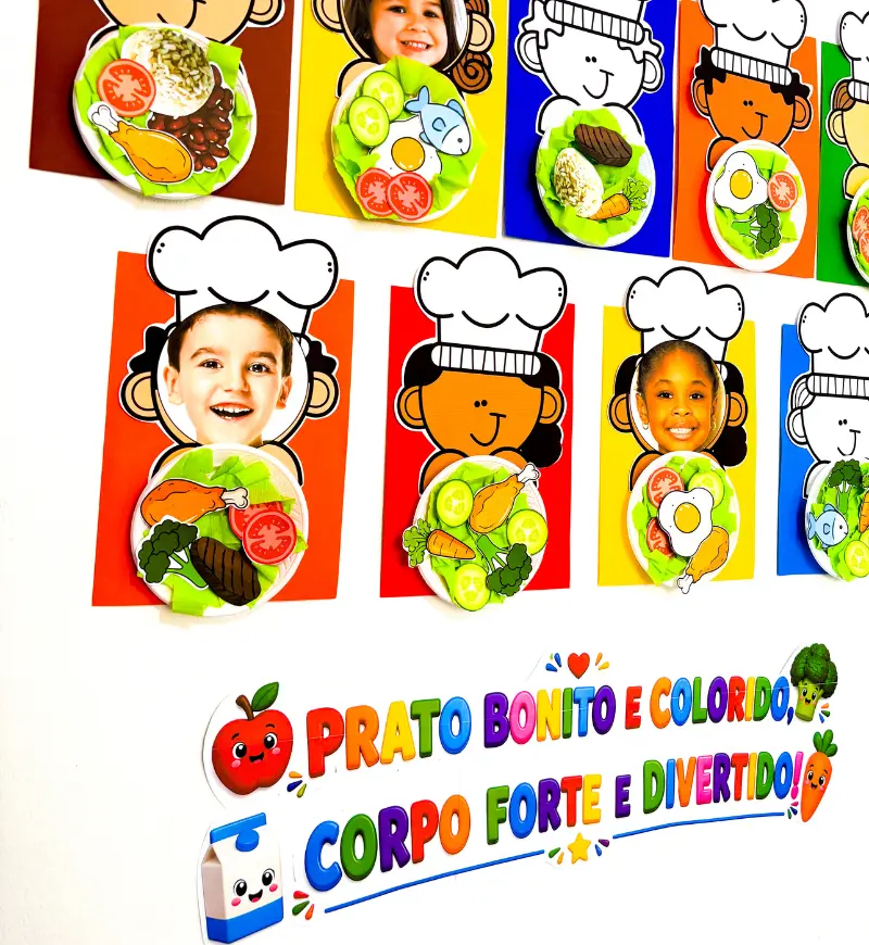 Atividade de Alimentação Saudável: Meu Prato Saudável em PDF — amostra 2: O que acompanha o material