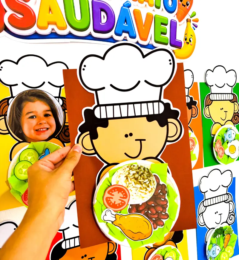 Atividade de Alimentação Saudável: Meu Prato Saudável em PDF — amostra 5: Explore escolhas alimentares com uma proposta…