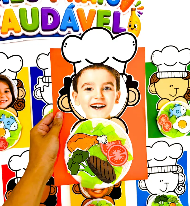 Atividade de Alimentação Saudável: Meu Prato Saudável em PDF — amostra 6: Explore escolhas alimentares com uma proposta…