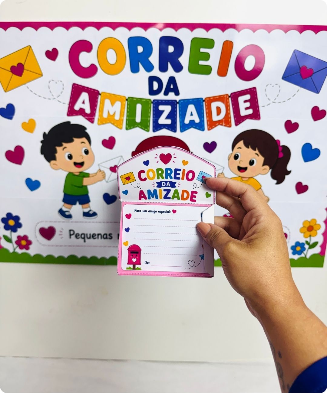 Atividade de amizade para imprimir – anos iniciais — amostra 2: Como aplicar o Correio da Amizade em sala