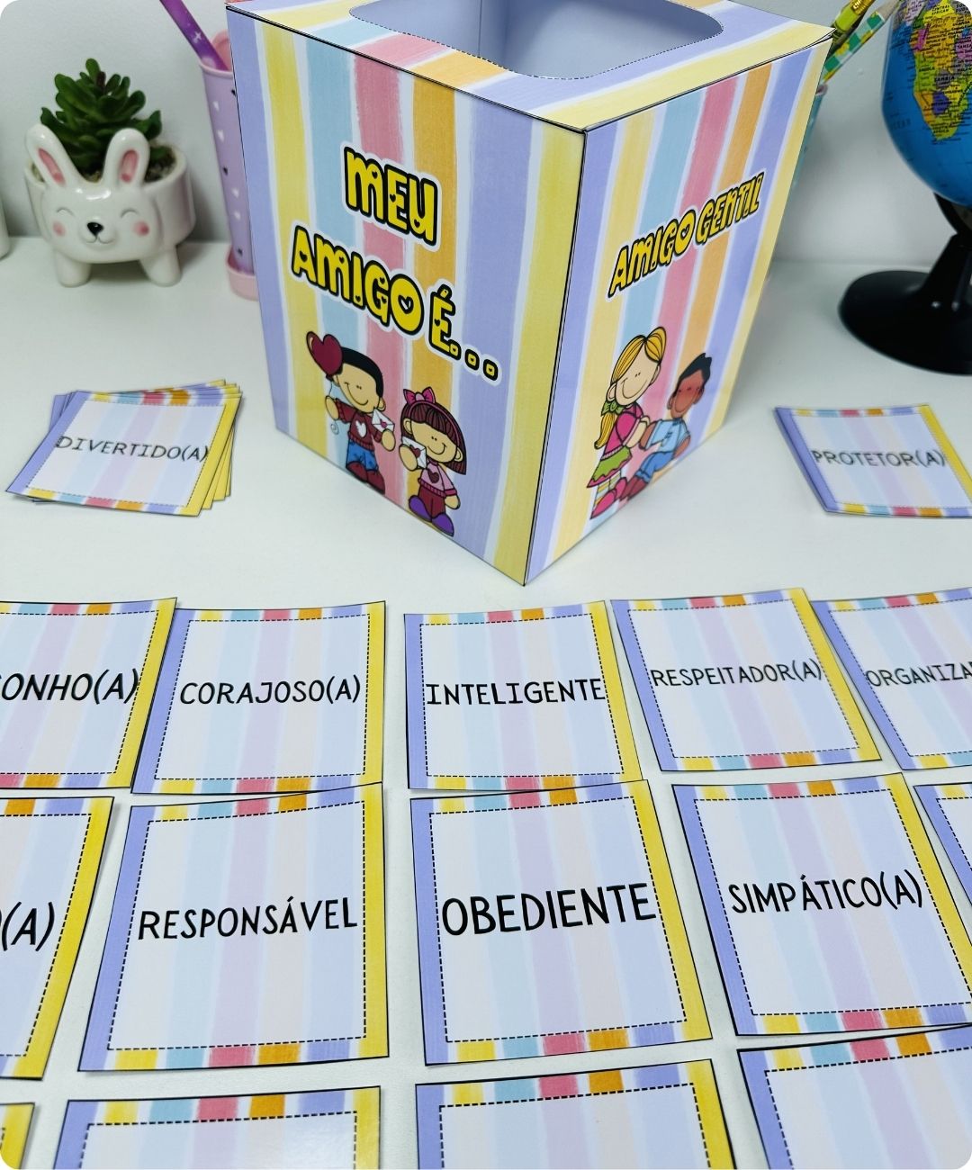 Atividade de amizade para imprimir — Dia do Amigo — amostra 3: O que vem no material