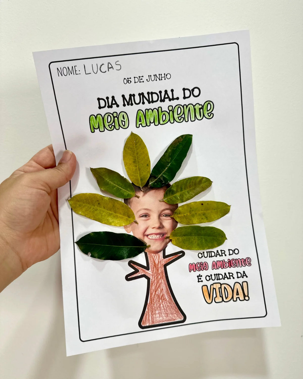 Atividade de artes com elementos da natureza — amostra 3: Celebrar o Dia Mundial do Meio Ambiente na Educação Infantil fica…
