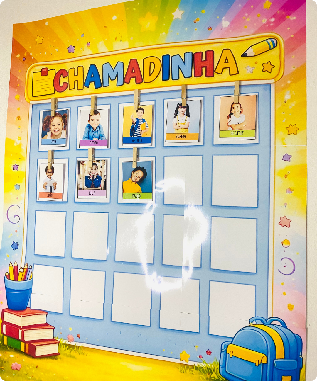 Atividade de chamada para imprimir — amostra 1: Como aplicar a atividade na rotina da turma