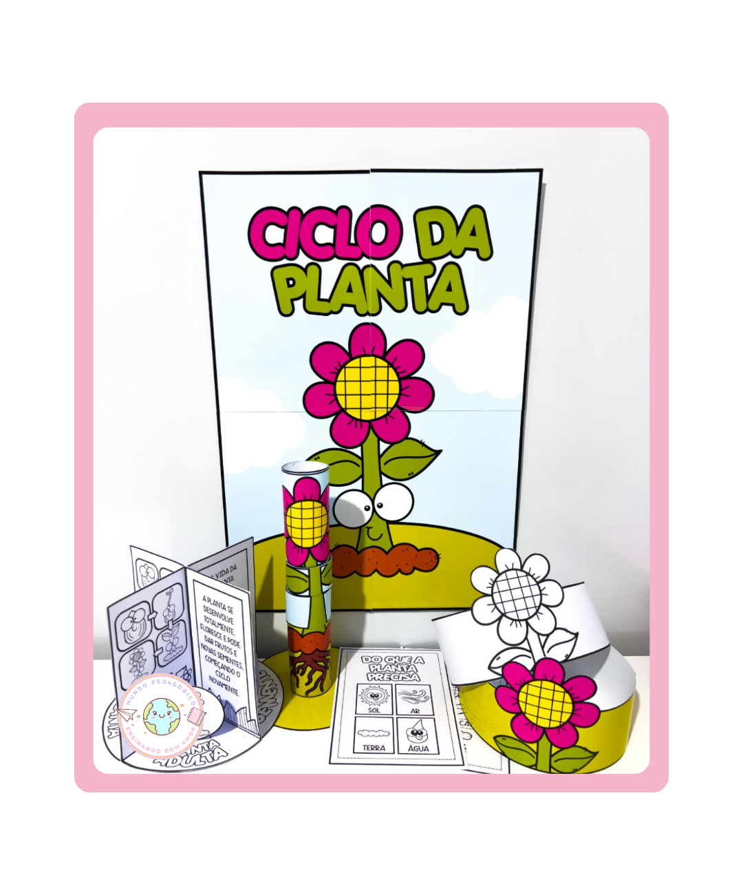 Atividade de ciclo vegetal para imprimir — capa do material