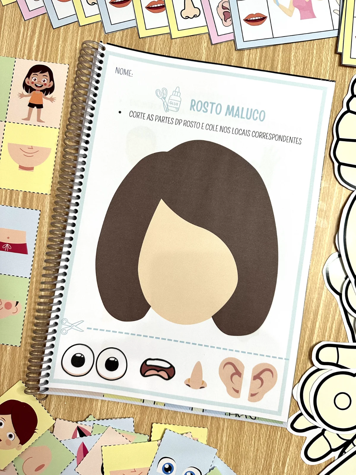 ATIVIDADE DE CIÊNCIAS : CORPO HUMANO - ENSINO FUNDAMENTAL — amostra 5: O Kit inclui jogo da memória das partes do corpo,…