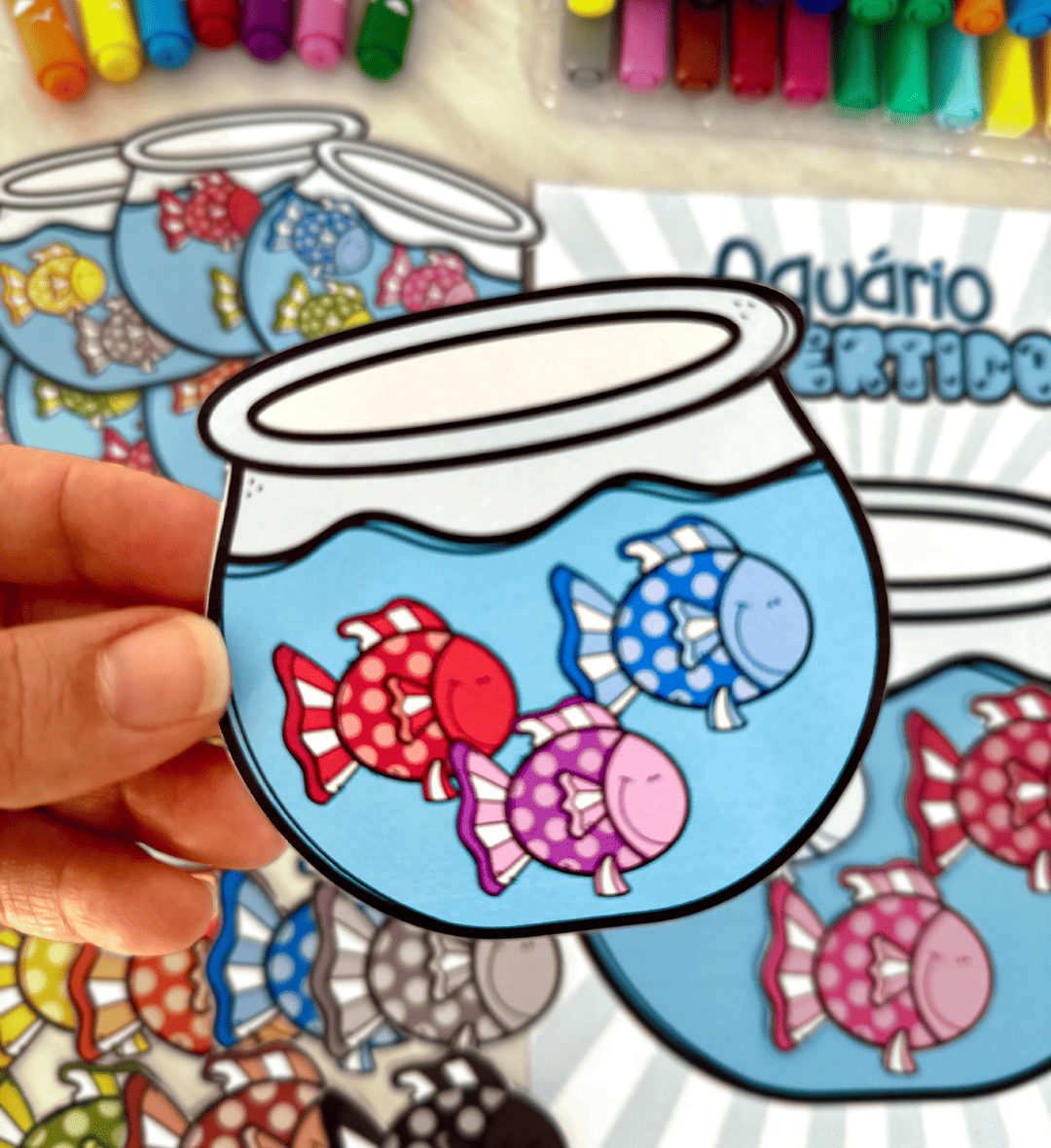 Atividade de contagem com peixinhos: Aquário Divertido — amostra 3: Como usar em sala de aula