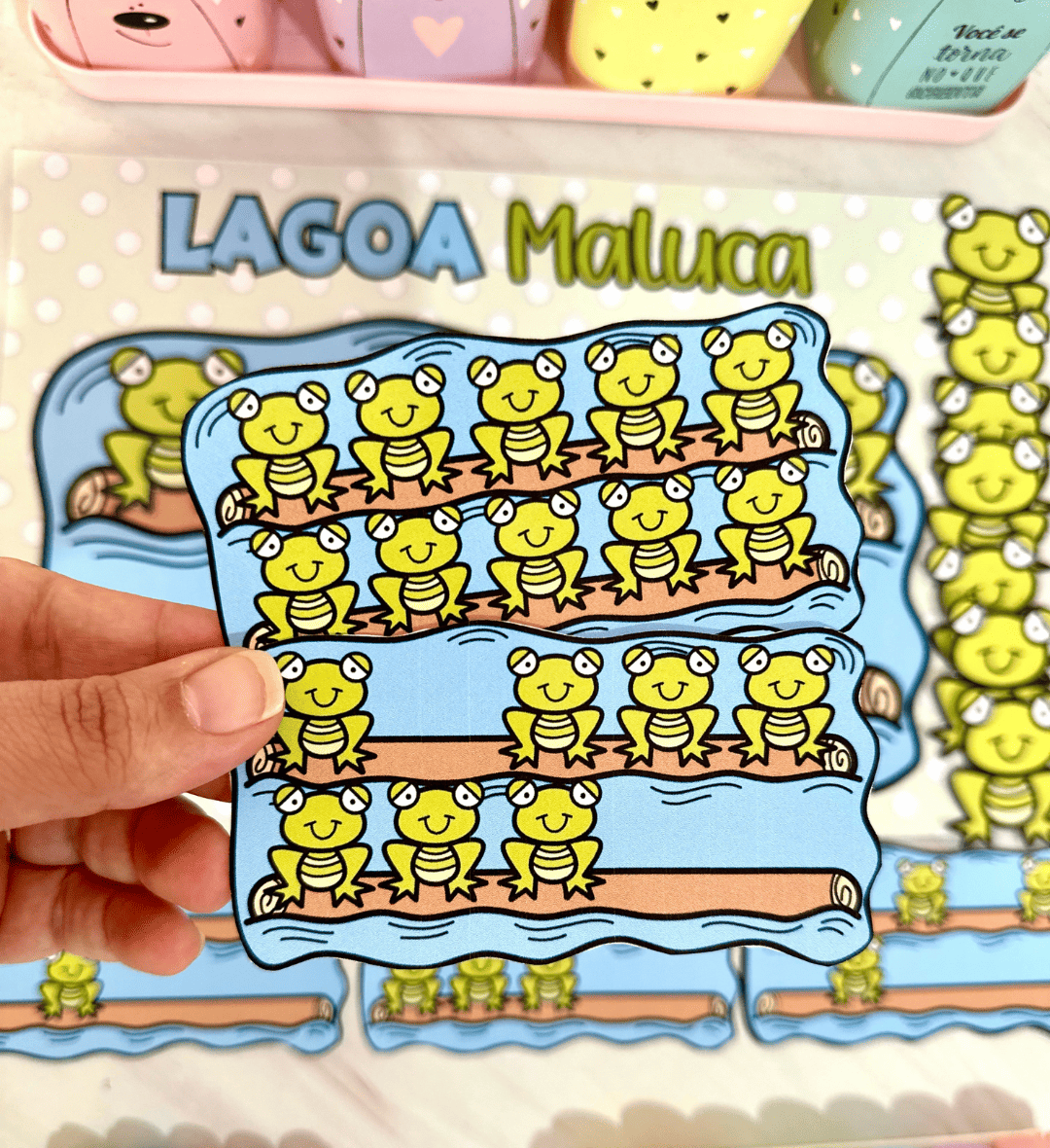 Atividade de contagem Lagoa Maluca para Educação Especial — amostra 3: Como usar em sala de aula