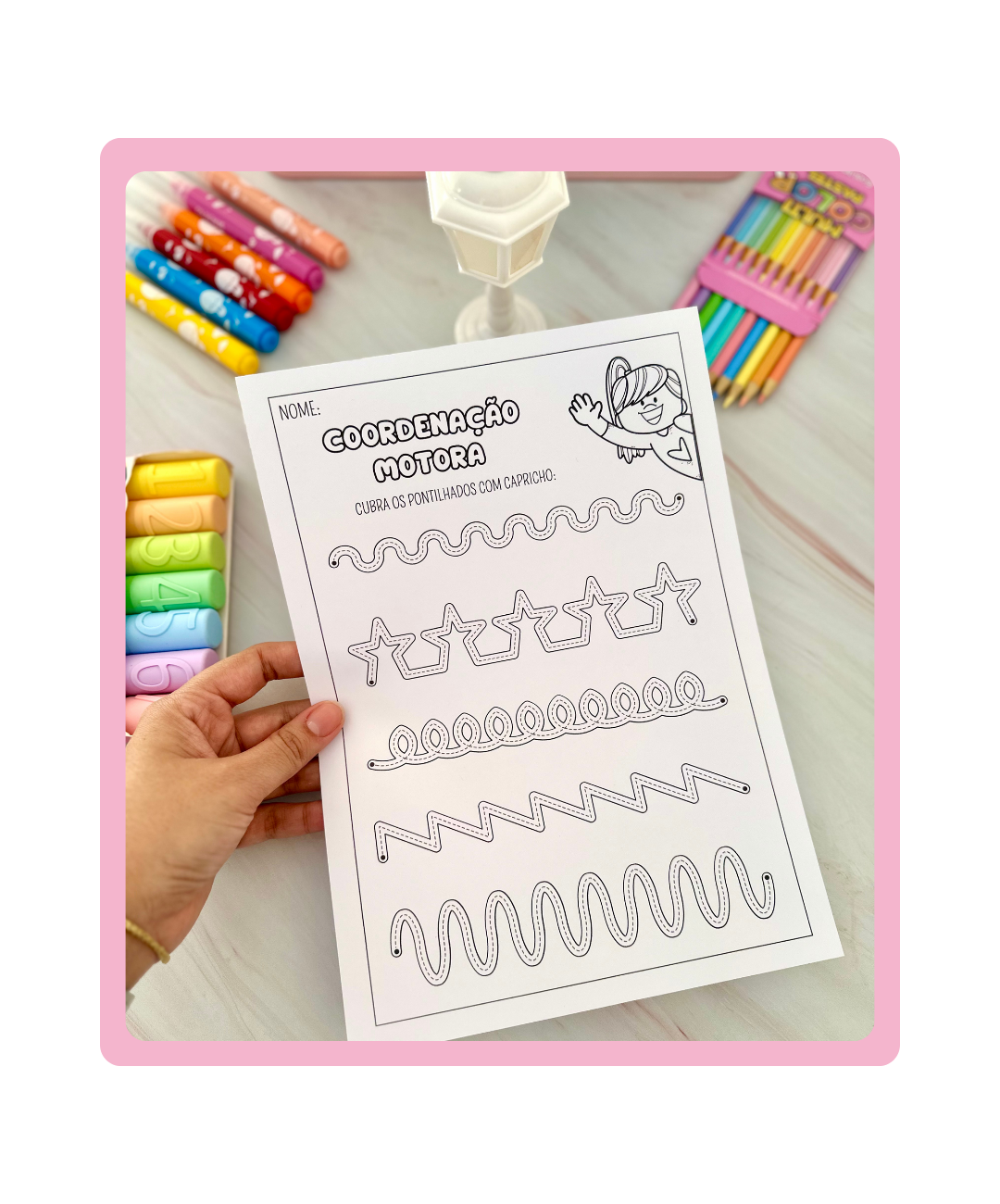 Atividade de coordenação motora para imprimir: Infantil e Anos Iniciais — amostra 1: Uma proposta de colorir para levar à…